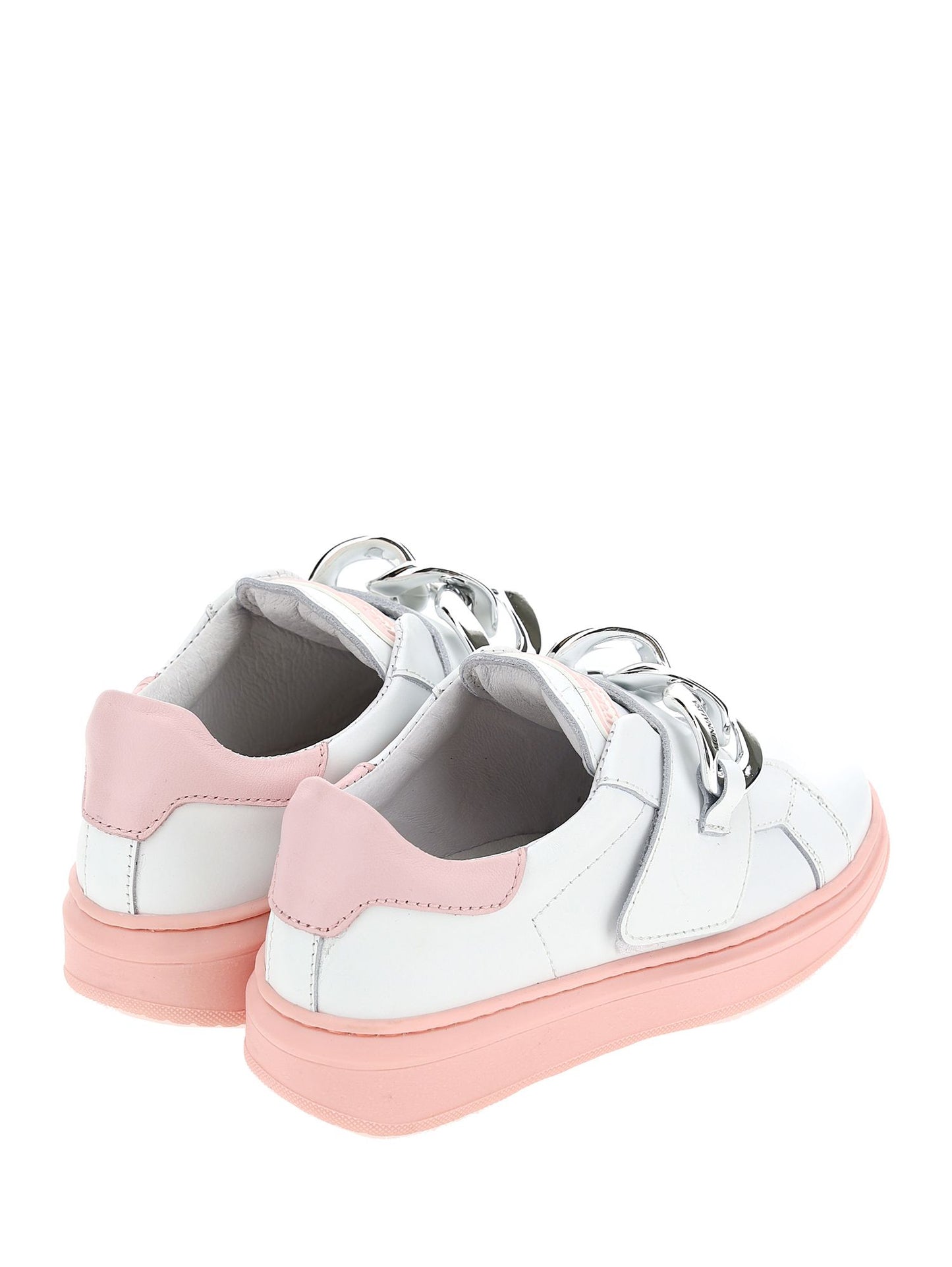 Nappa sneakers with chain
