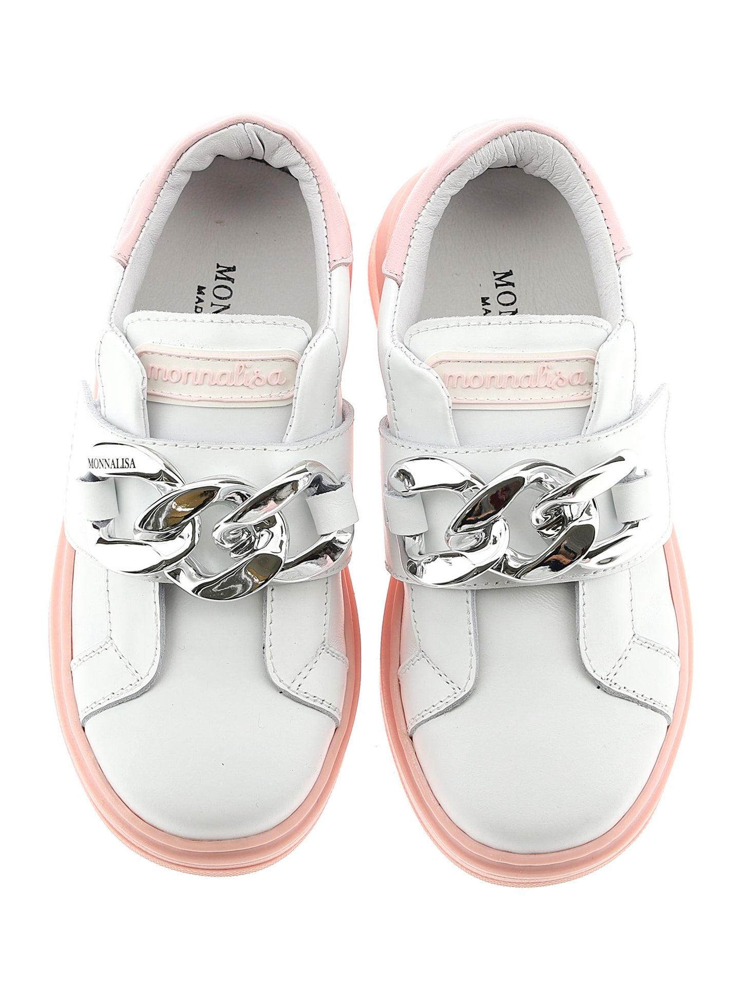 Nappa sneakers with chain