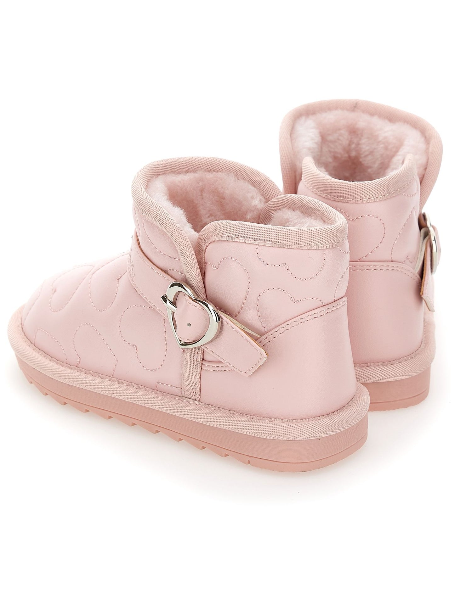 Heart quilted ankle boots