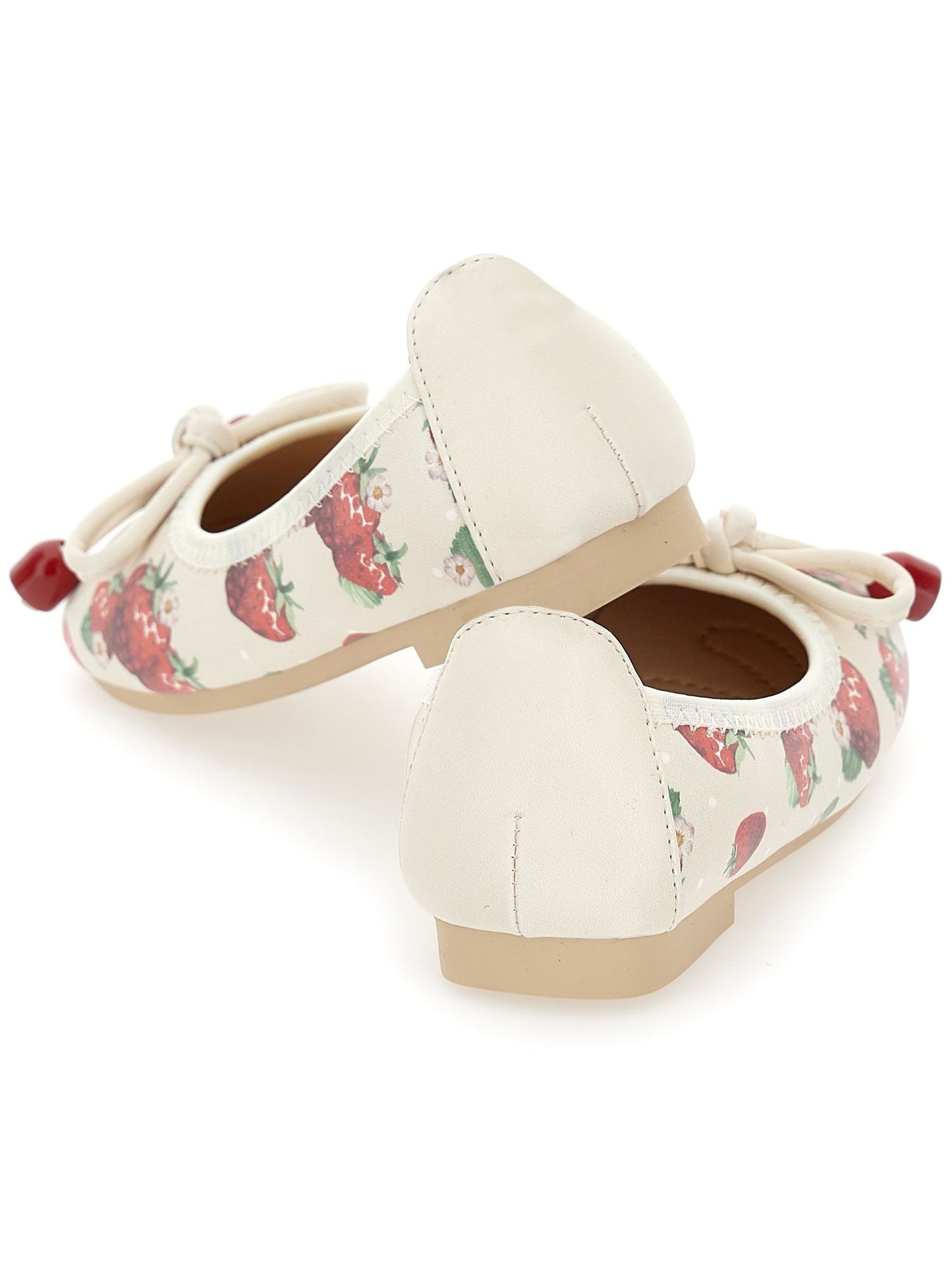 Strawberry print ballerinas