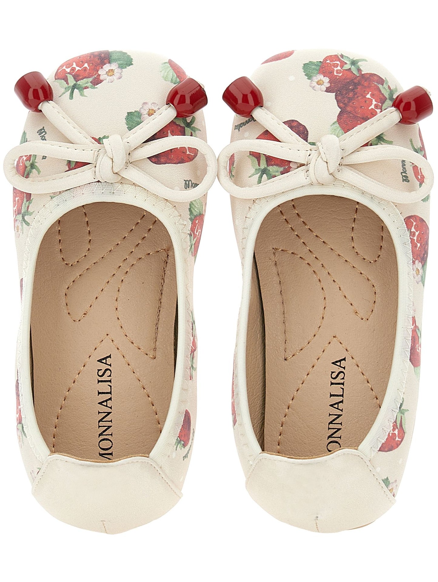 Strawberry print ballerinas
