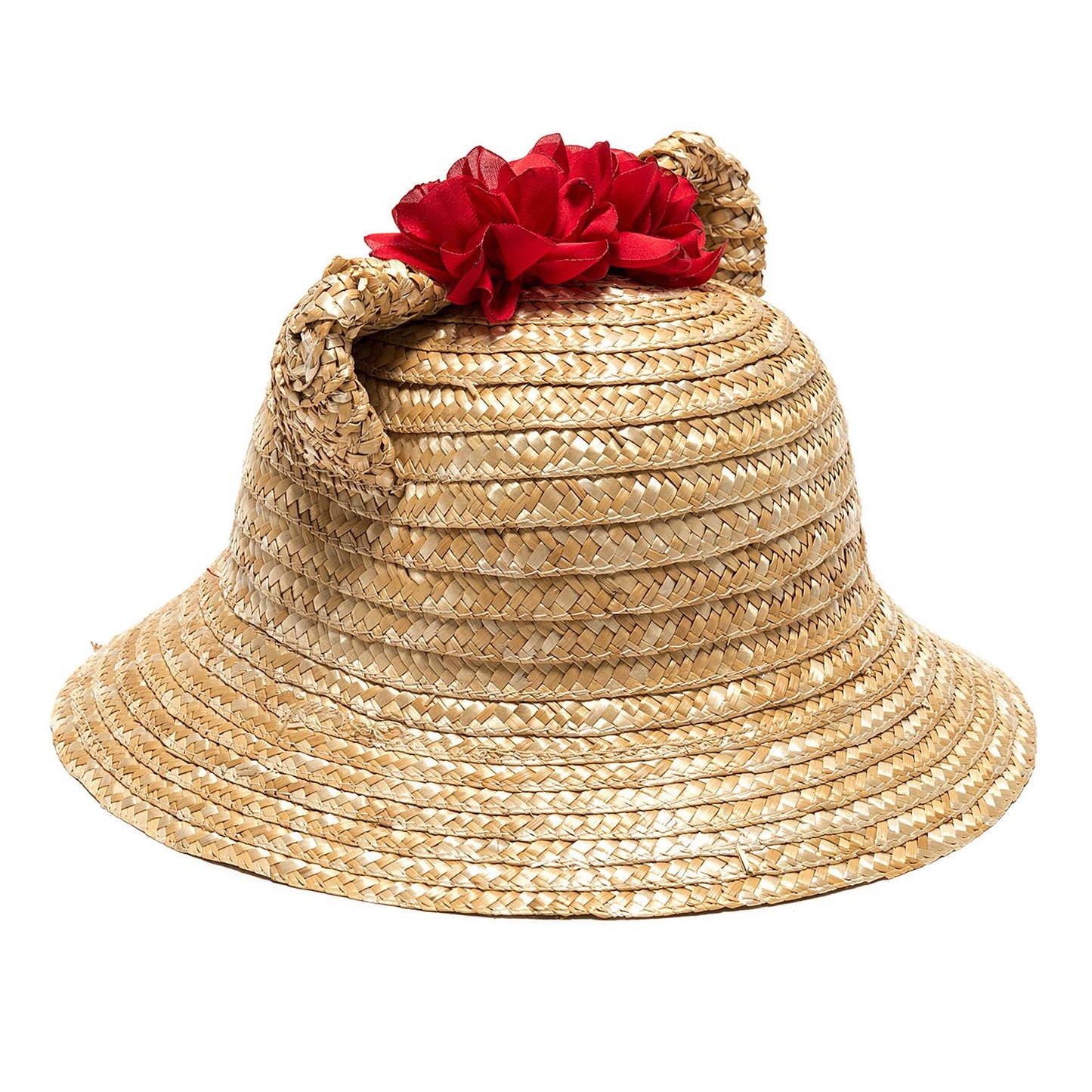 Flower straw hat