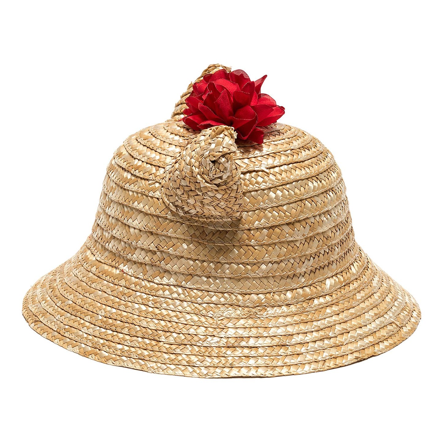 Flower straw hat