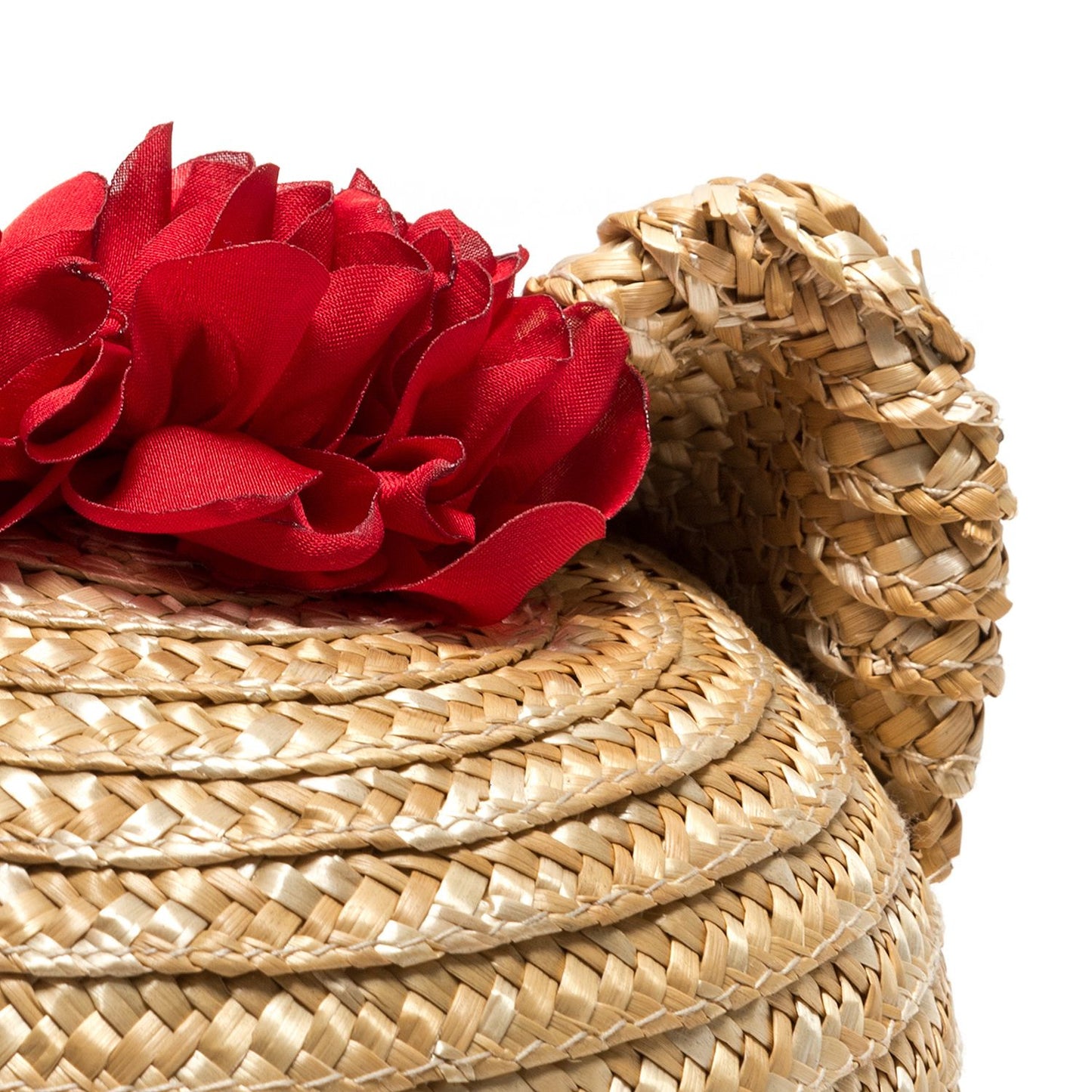 Flower straw hat