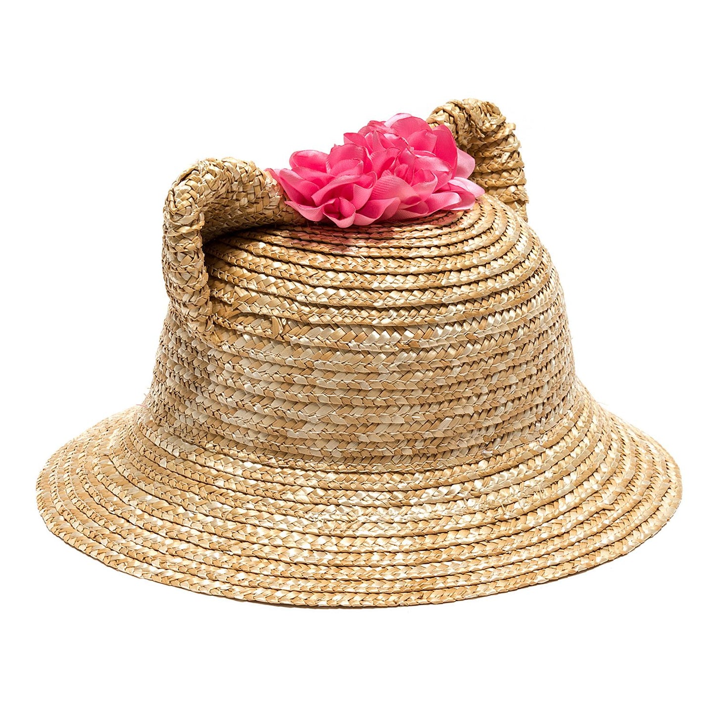 Flower straw hat