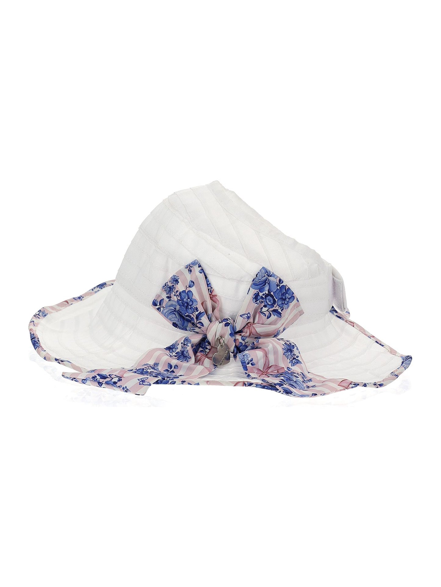 Rose print hat