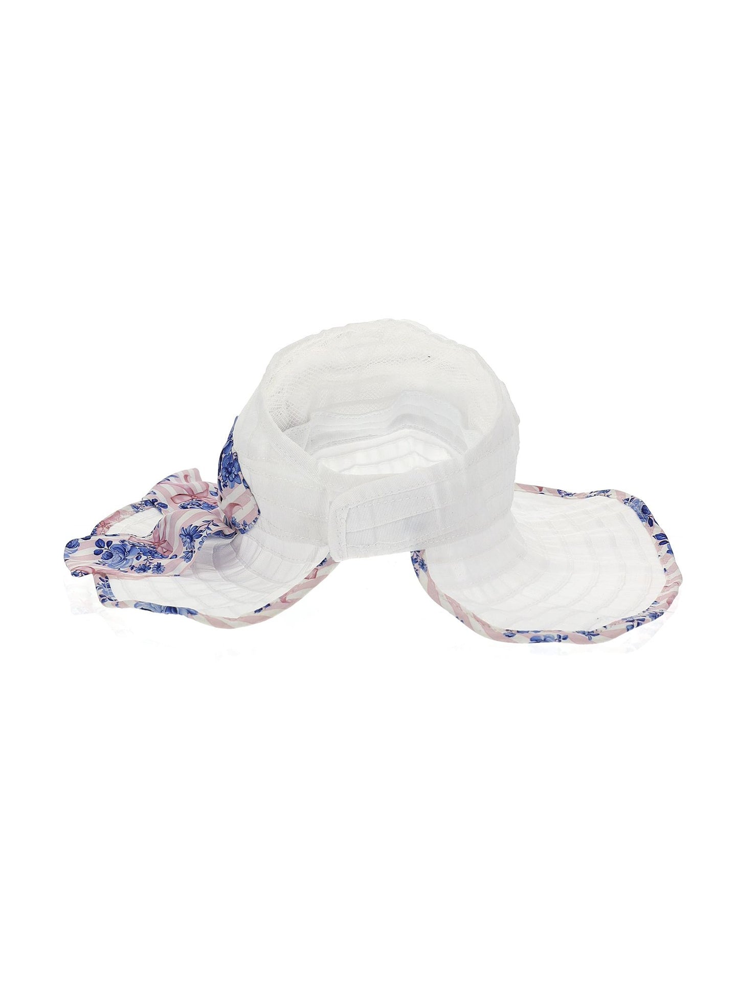 Rose print hat