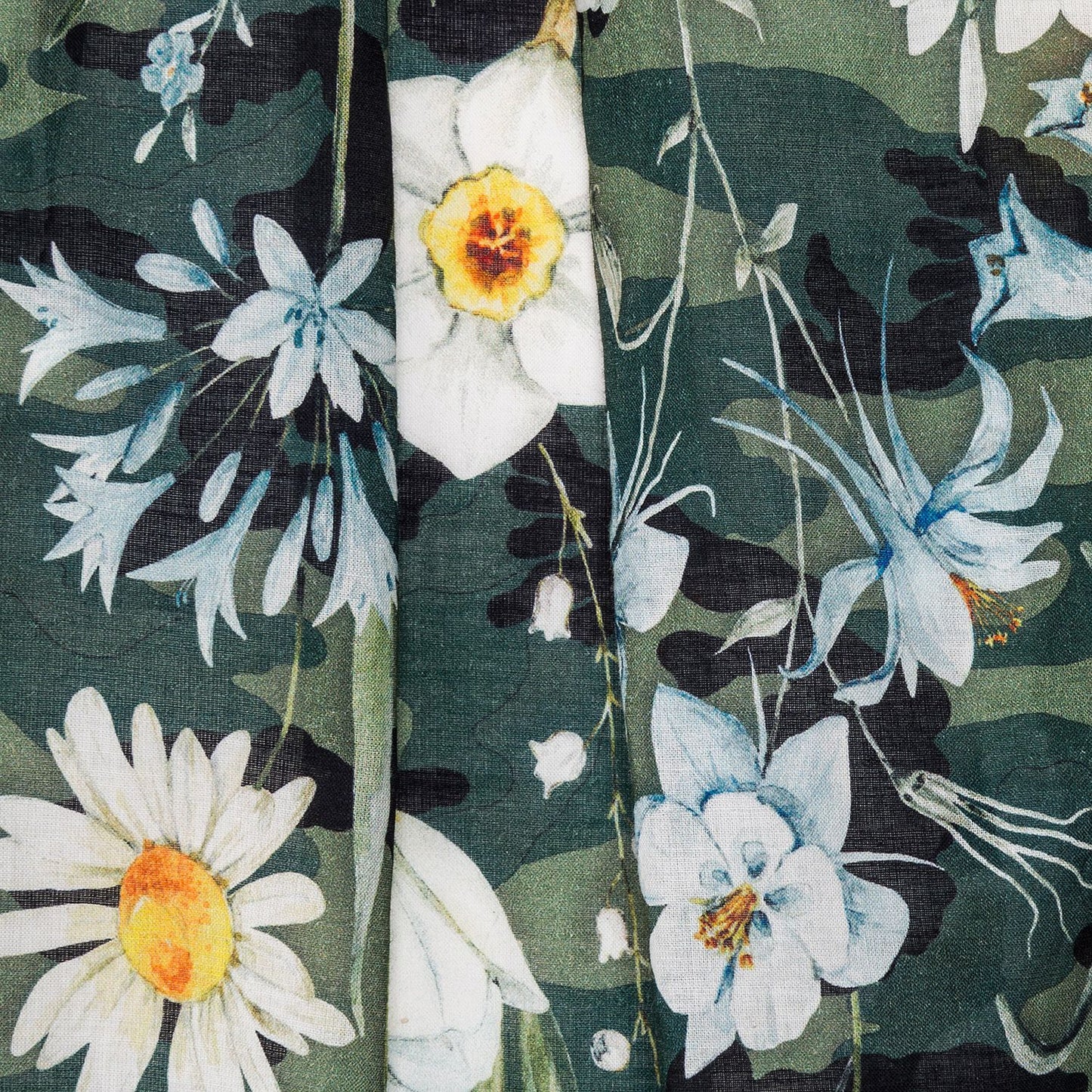 Camouflage pom pom beach cover-up
