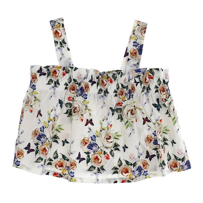 Floral cotton top