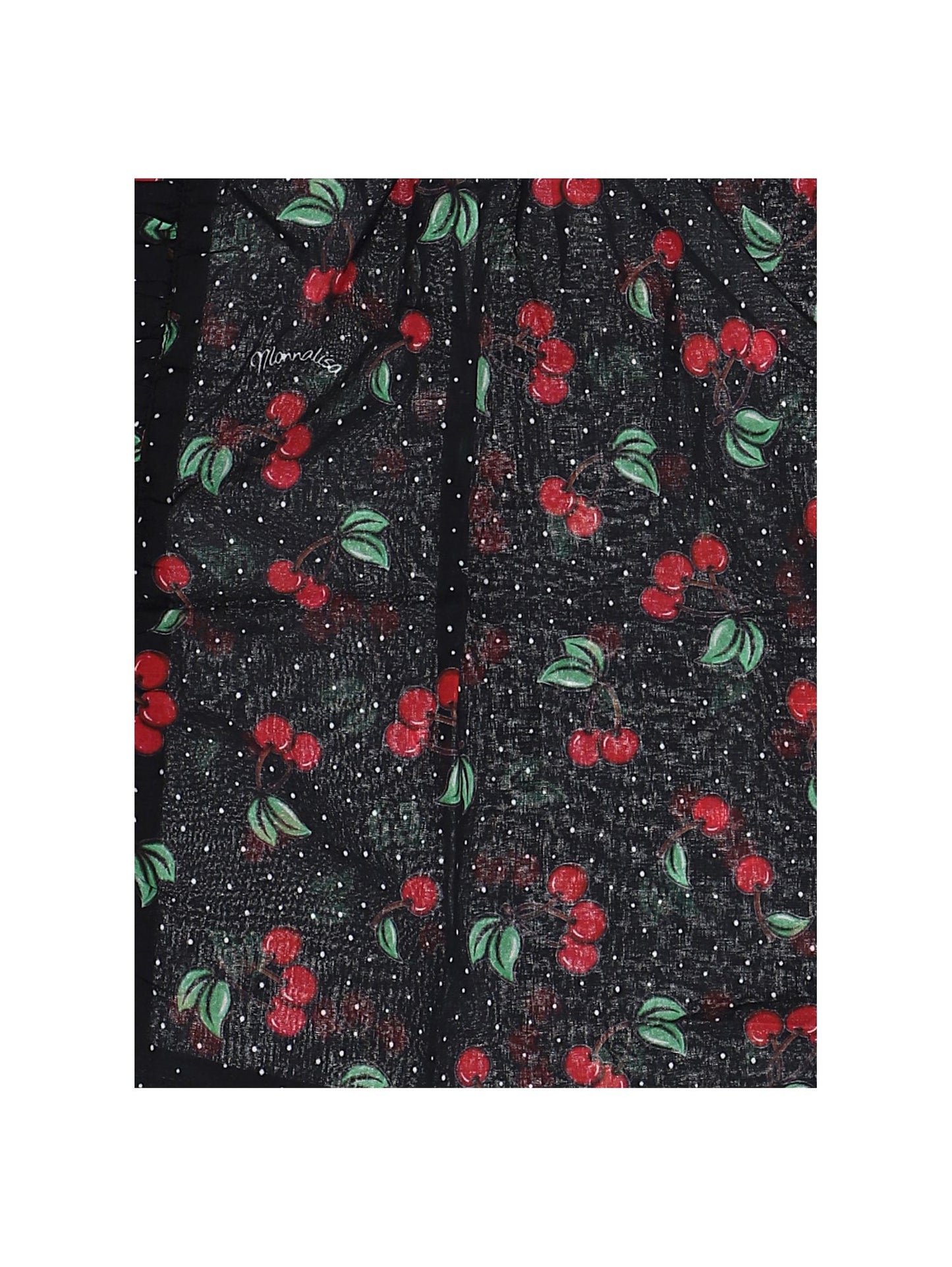 Cherry and micro-polka dot kaftan