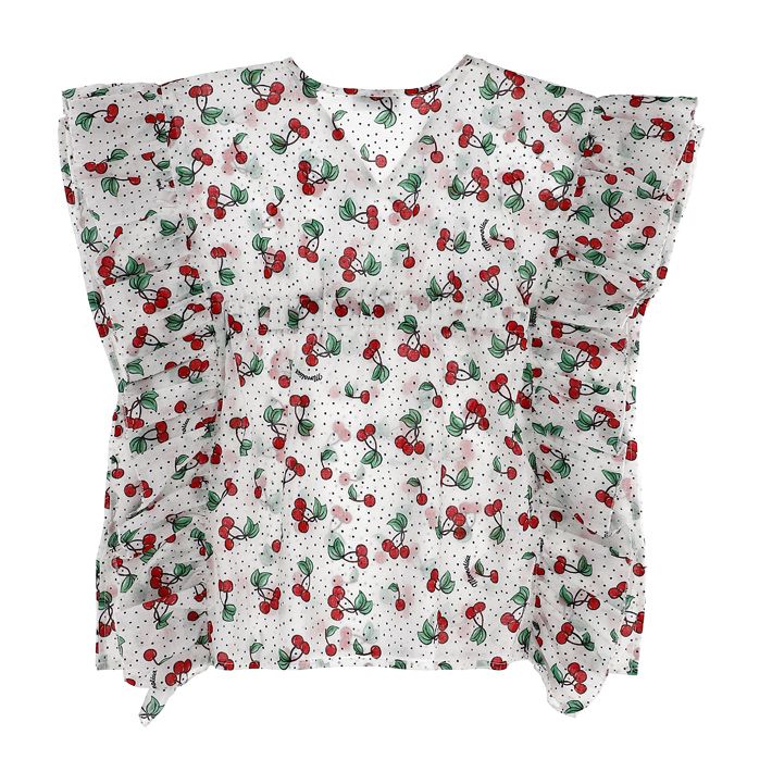 Cherry and micro-polka dot kaftan