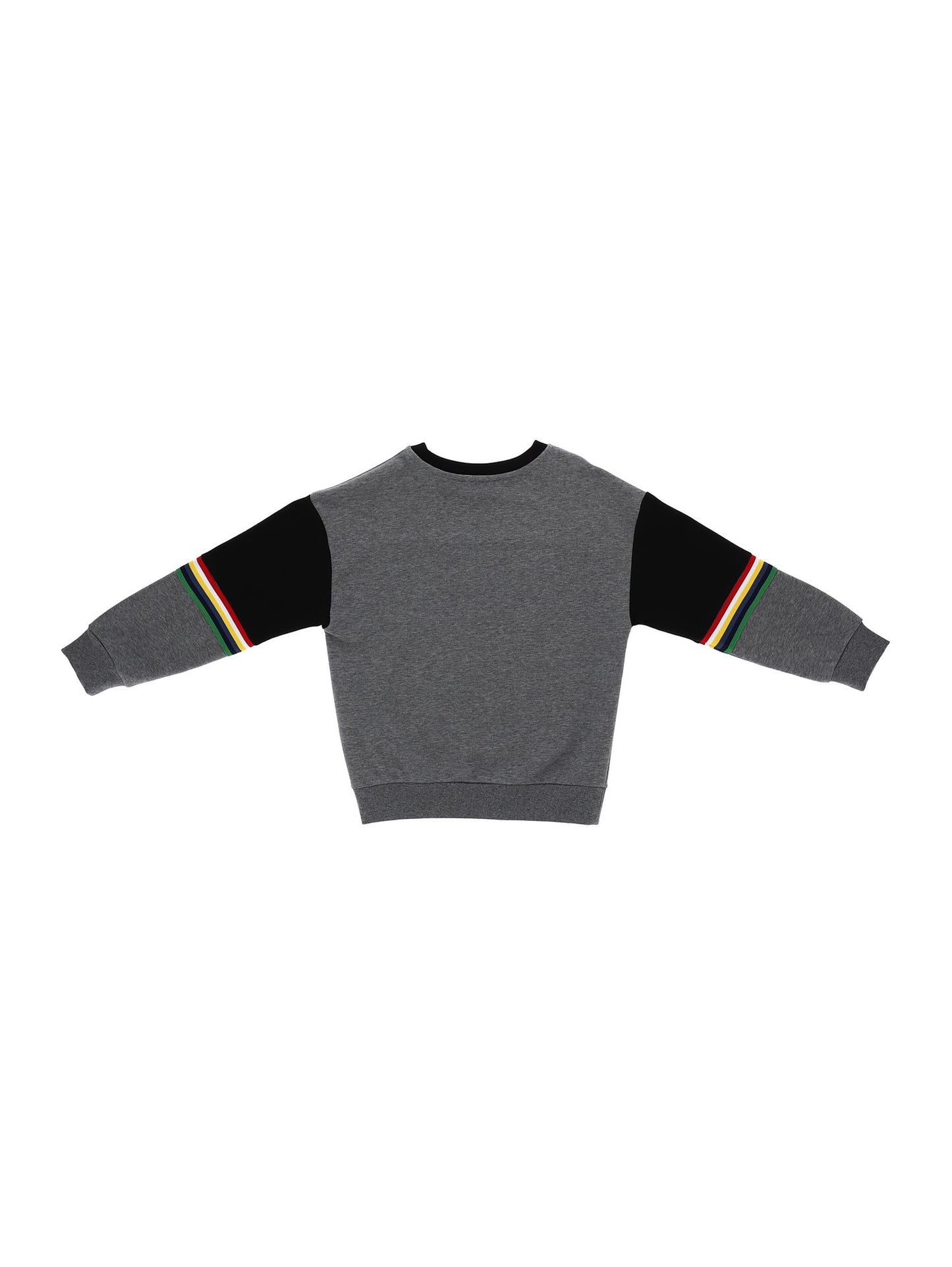 Closed sweatshirt with mesh effect