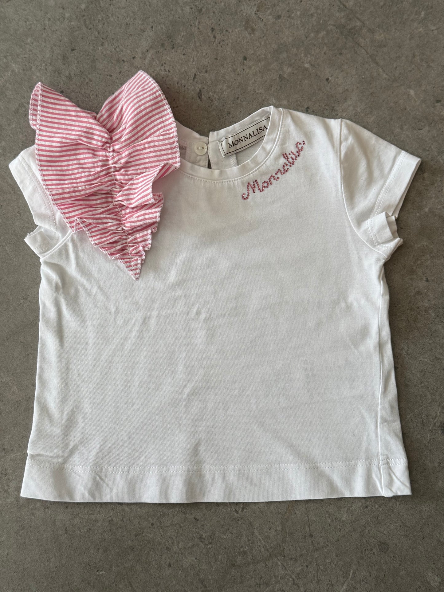 Organic cotton ruffle T-shirt