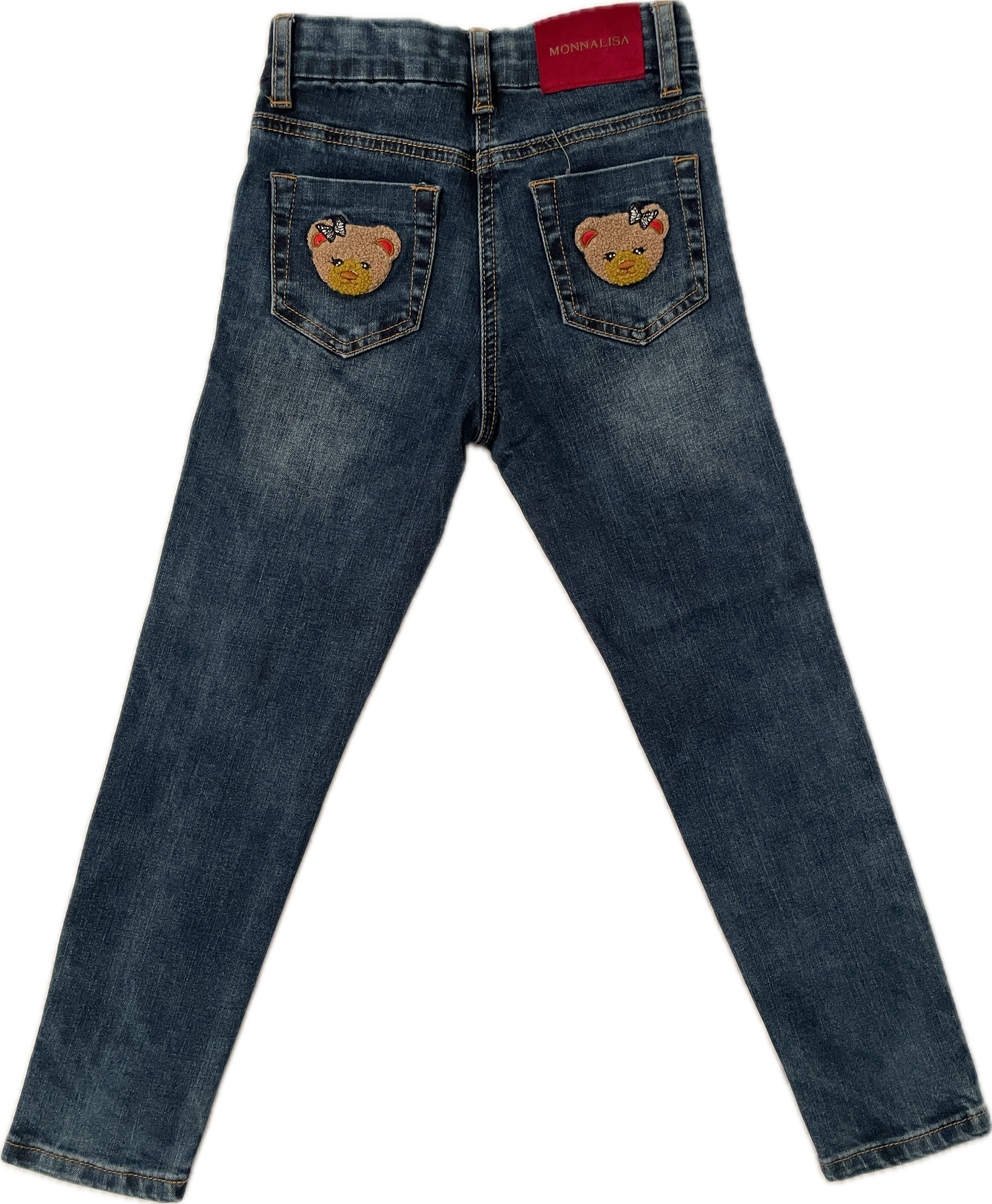 Embroidered five-pocket jeans