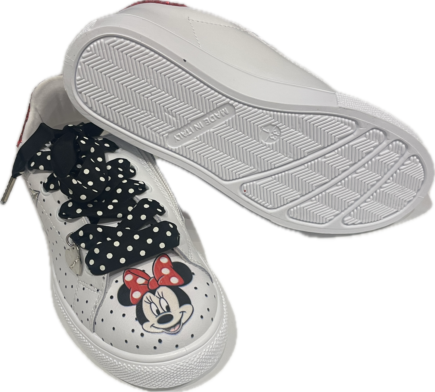 Sneakers paillettes e cuore