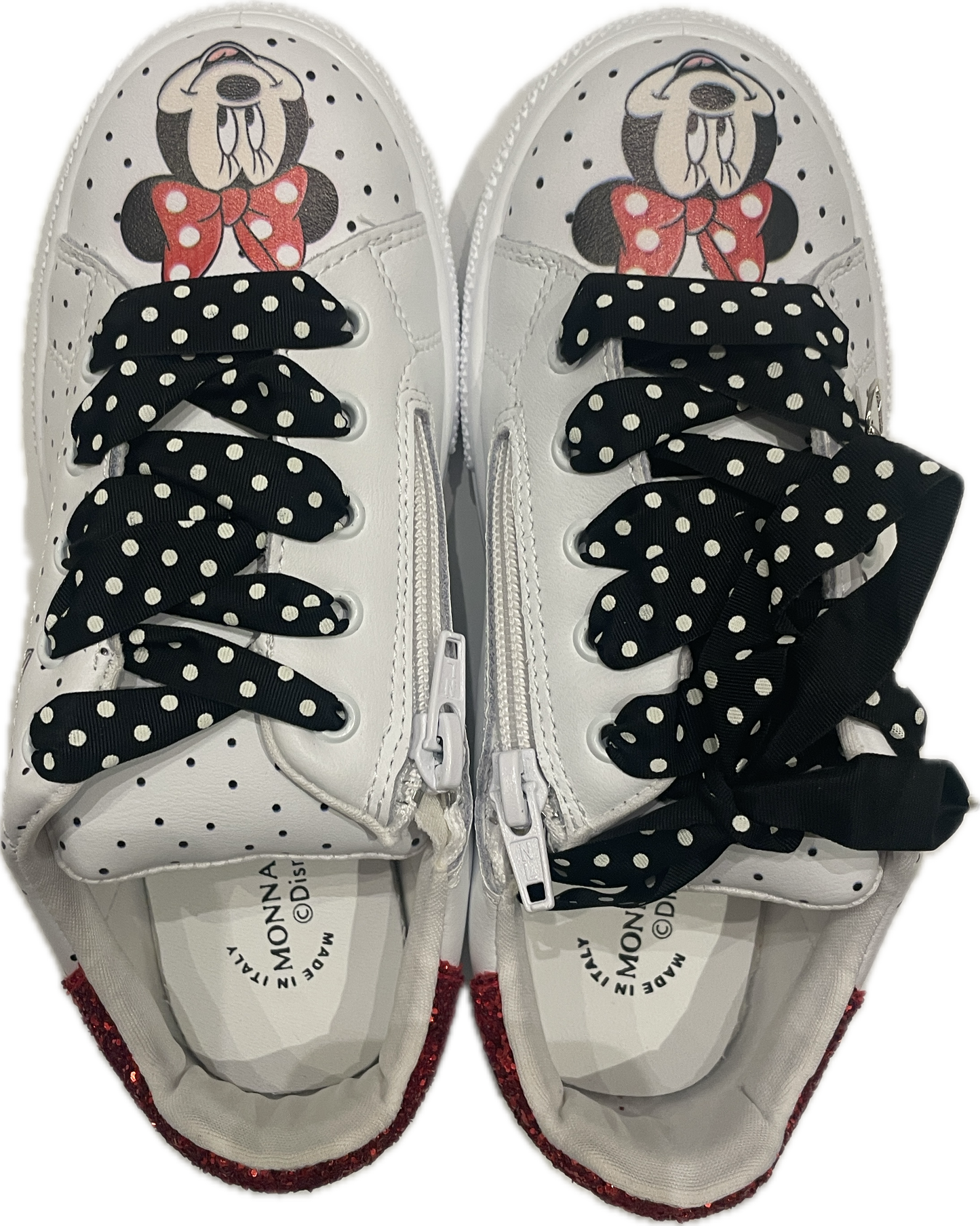 Sneakers paillettes e cuore