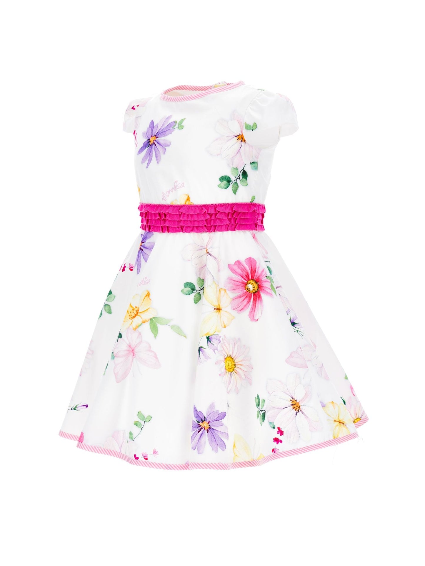 Floral poplin dress