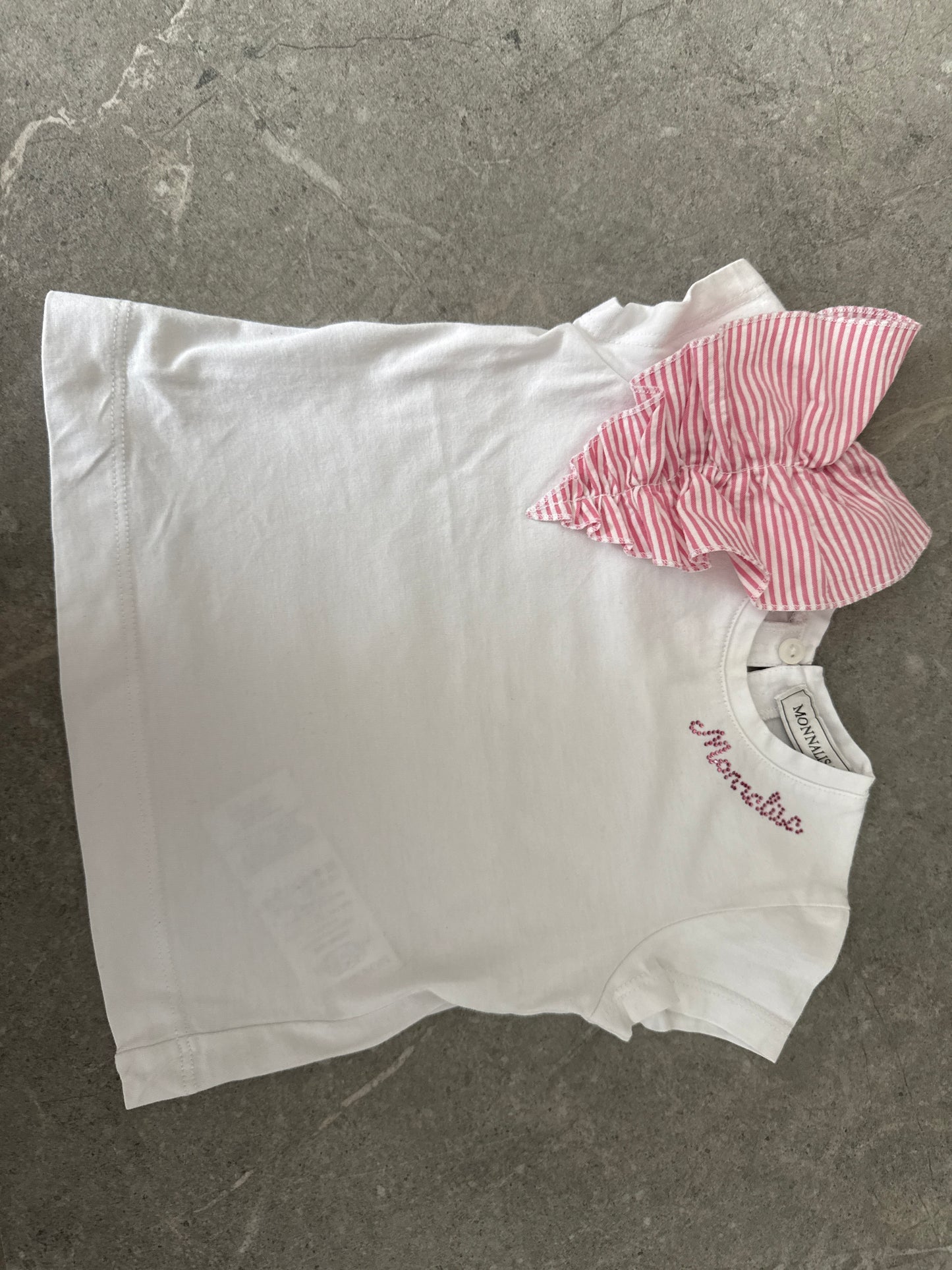Organic cotton ruffle T-shirt
