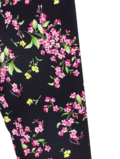 Leggings punto Milano fiorellini
