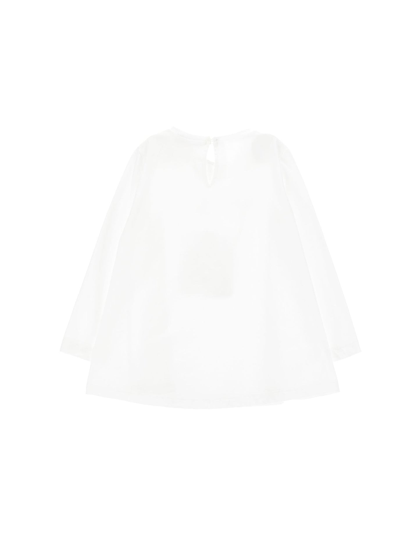 Maxi long-sleeved t-shirt with cell phone holder print