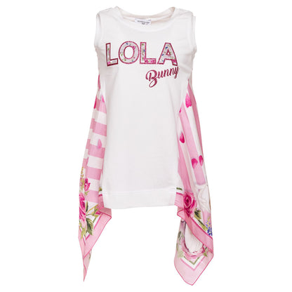 Jersey foulard tank top