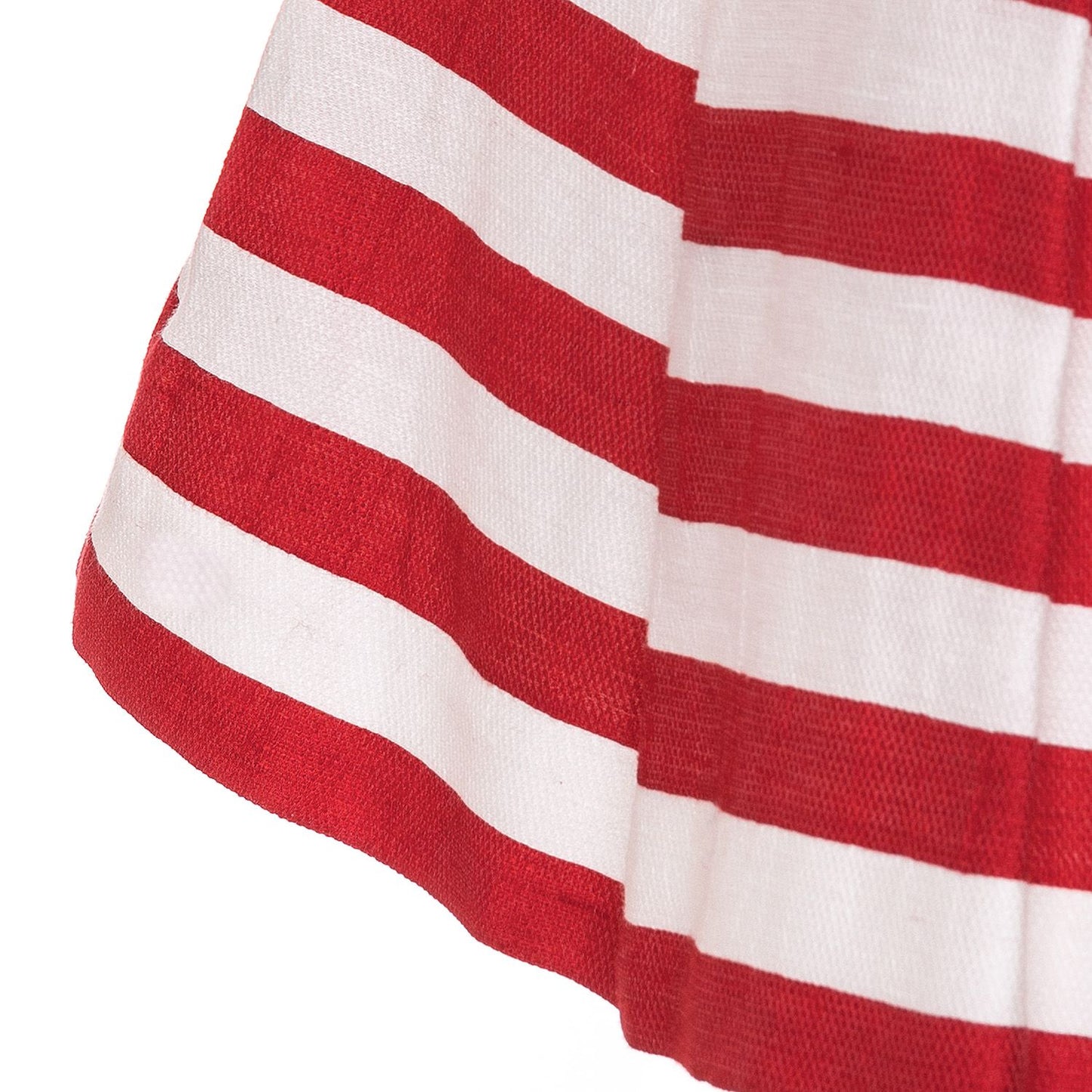 Striped pique skirt