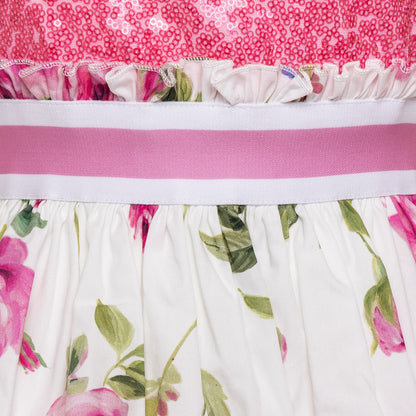 Abito con paillettes rose