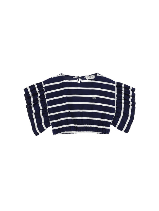 Striped viscose top