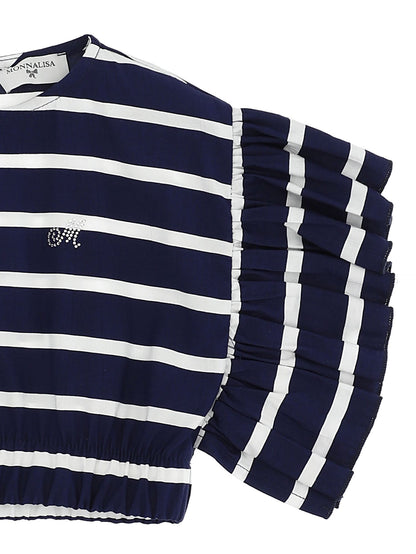 Striped viscose top