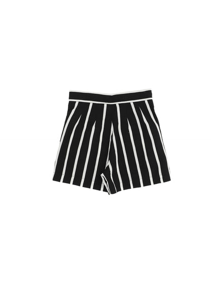 Striped viscose shorts