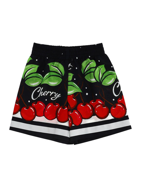 Printed cotton shorts