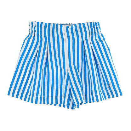 Striped viscose Bermuda shorts