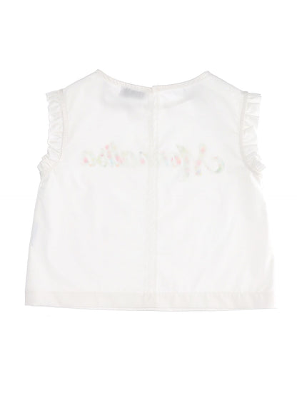 T-shirt con logo floreale