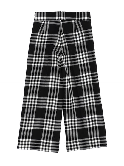 Checked trousers