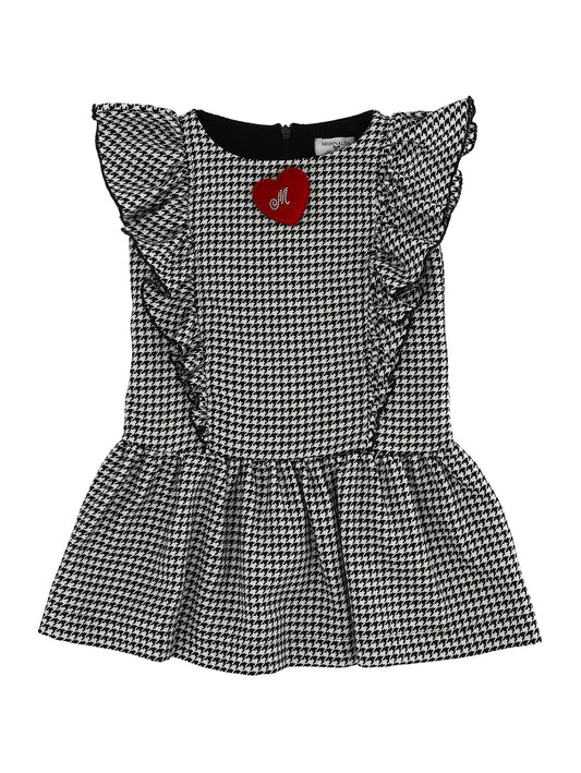 Houndstooth shirt dress