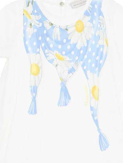T-shirt jersey stampa margherite