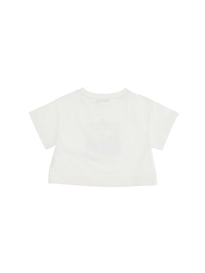 Minibag print jersey T-shirt