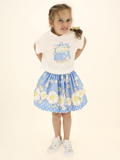 Minibag print jersey T-shirt