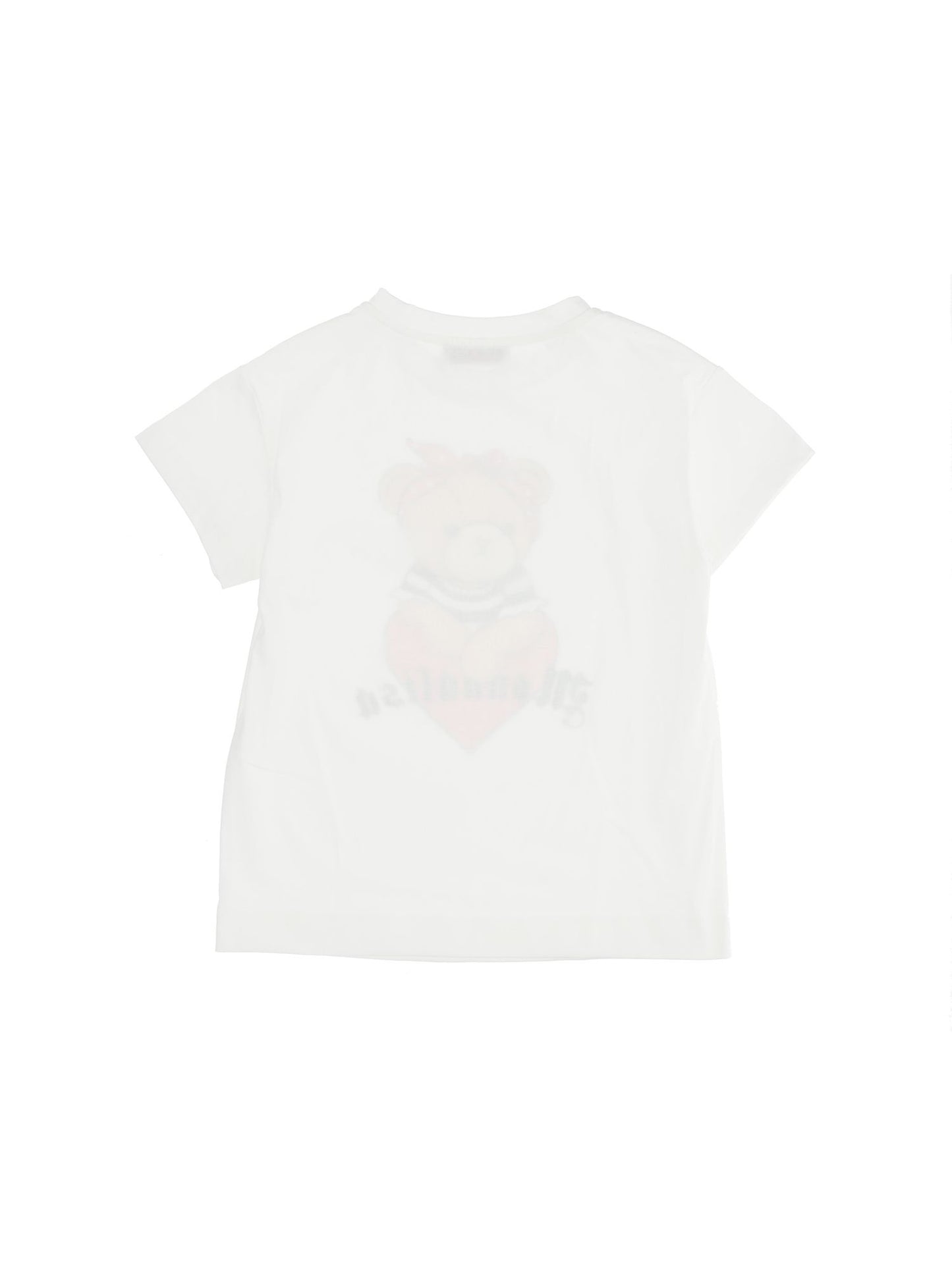 Maxi jersey T-shirt with teddy bear print