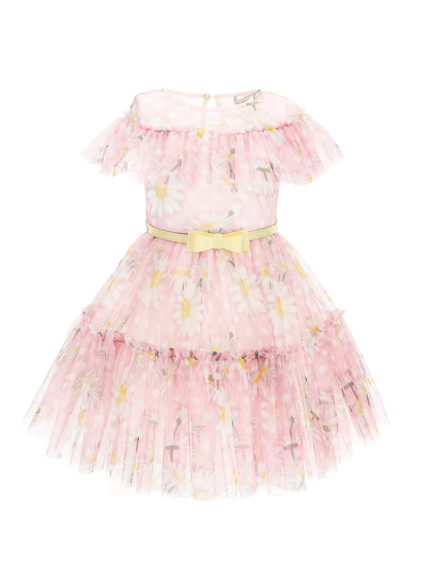 Abito tulle stampa margherite
