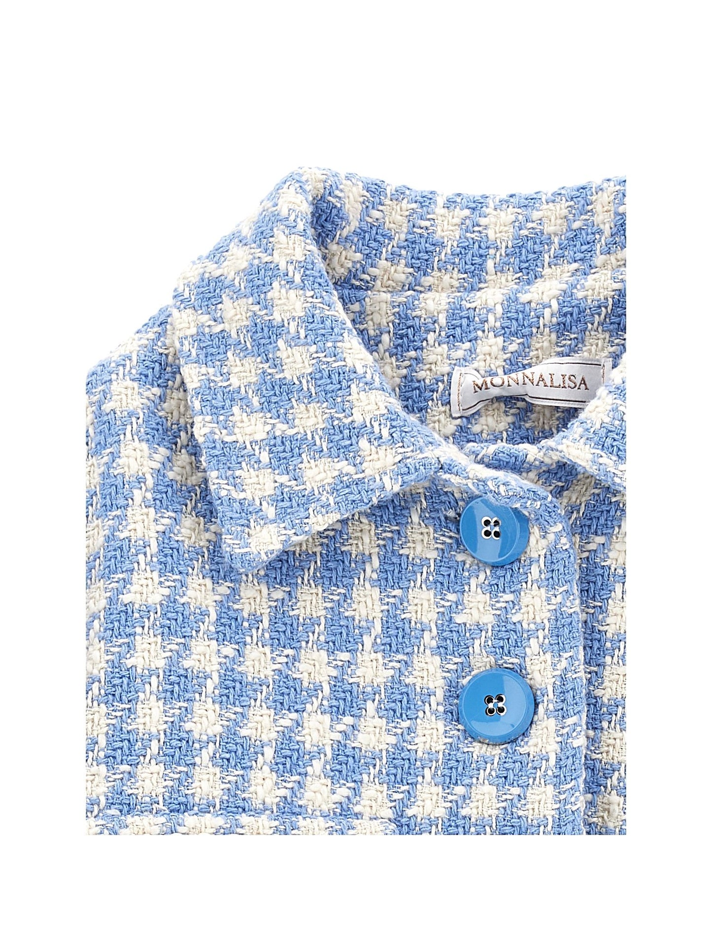 Fringed houndstooth jacket