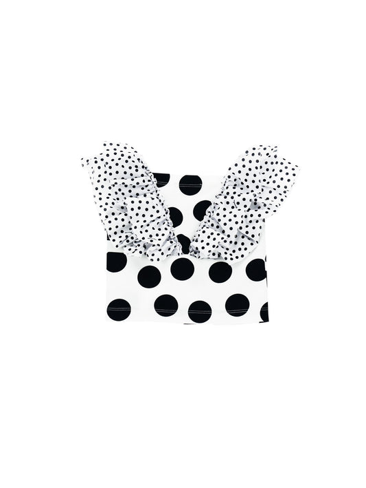 Polka dot jersey top