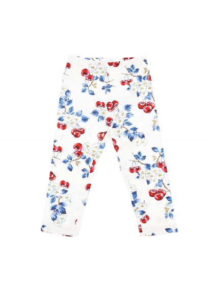 Leggings stampa ciliegie