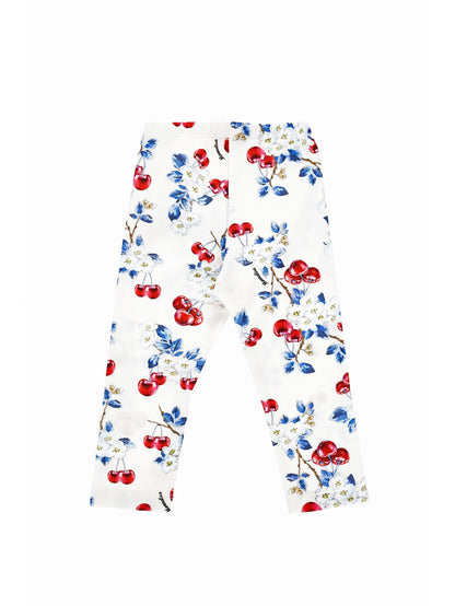 Leggings stampa ciliegie