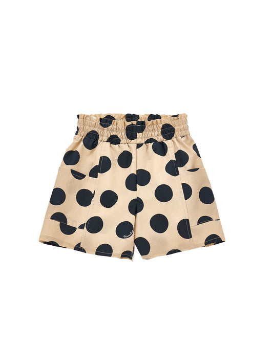 Polka dot Bermuda shorts with pockets