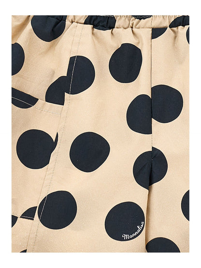 Polka dot Bermuda shorts with pockets