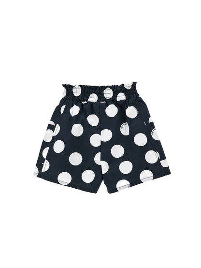 Polka dot Bermuda shorts with pockets