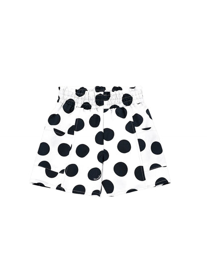 Polka dot Bermuda shorts with pockets