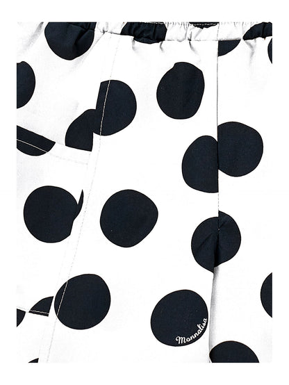 Polka dot Bermuda shorts with pockets