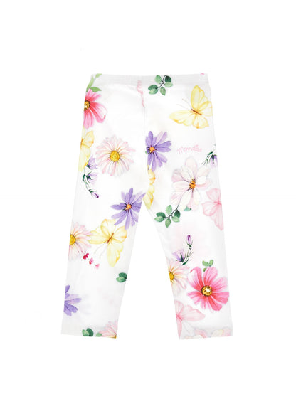 Leggings jersey floreale